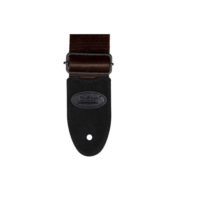 On-Stage GSA20BR 2-Inch Seatbelt Guitar Strap - Brown