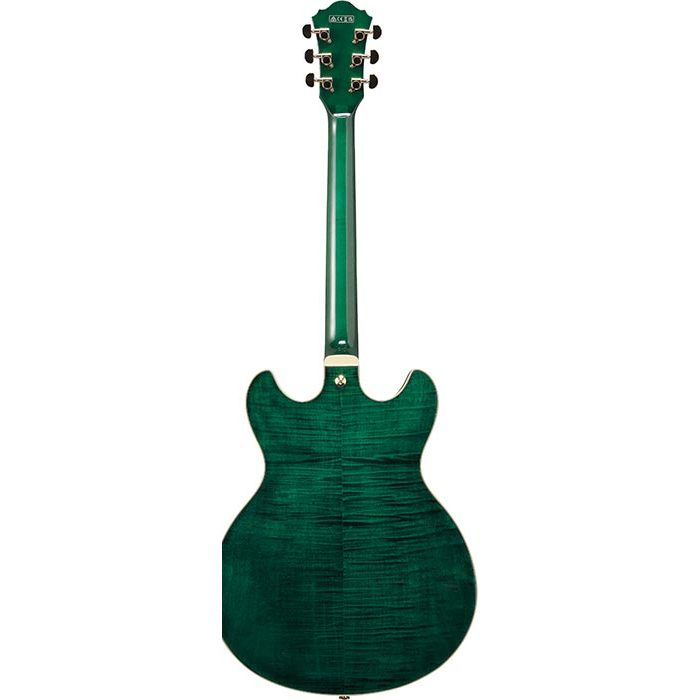 Ibanez Artcore Expressionist AS93FM Semi-Hollowbody Electric Guitar - Transparent Moss Green