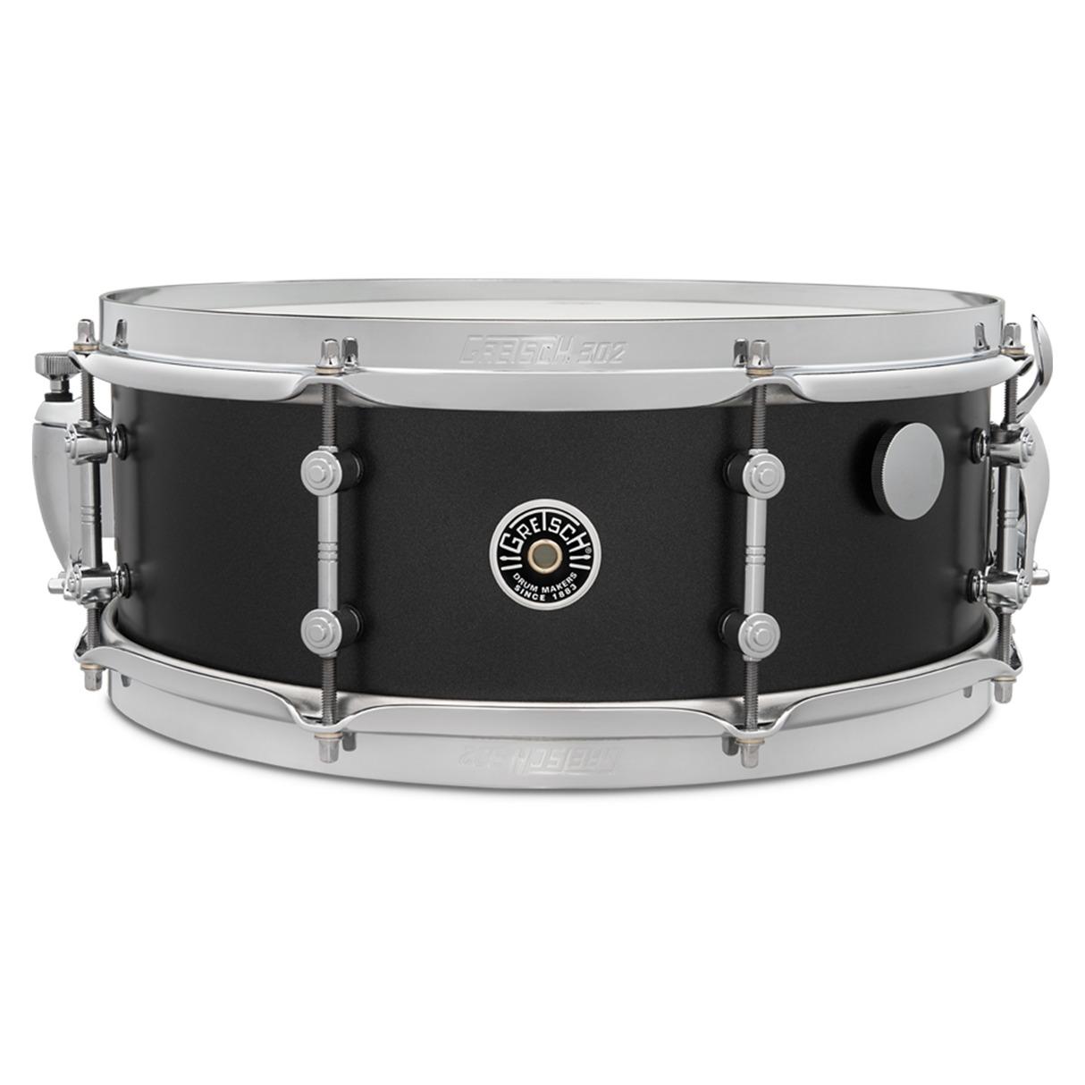 Gretsch 14" x 5.5" Brooklyn Standard Snare Drum - Satin Black Metallic