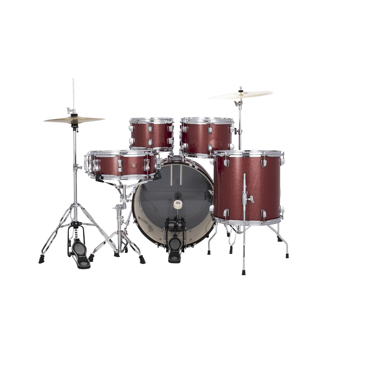 Ludwig Accent Fuse Series 5-Piece Drum Kit - Red Sparkle