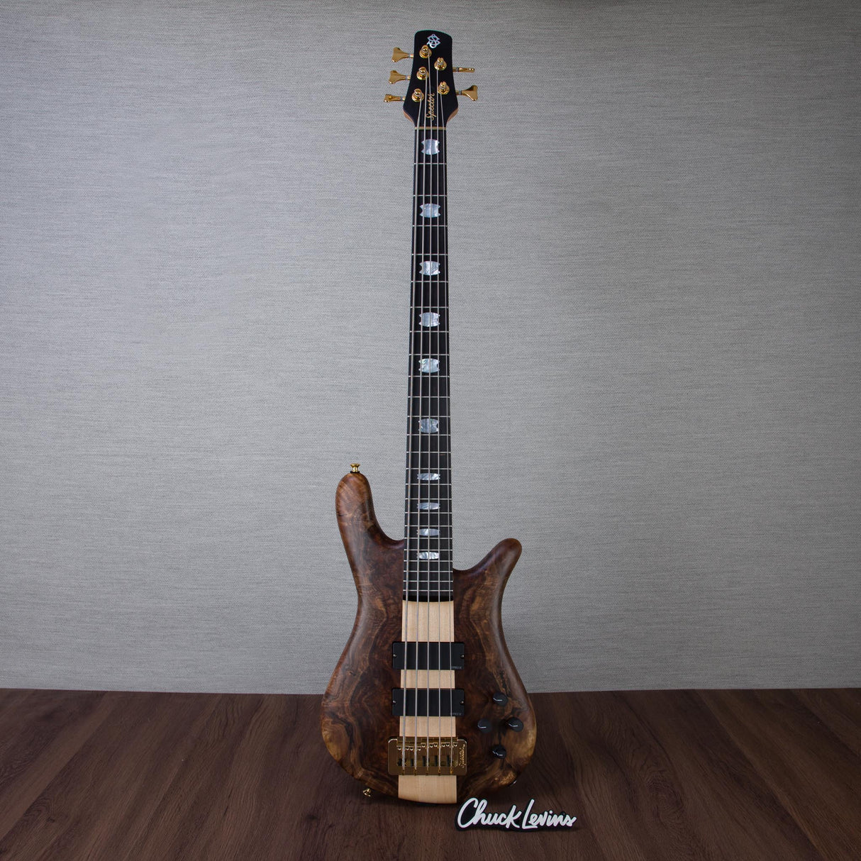 Spector USA Custom NS-5 5-String Electric Bass Guitar - Walnut Natural - #2225