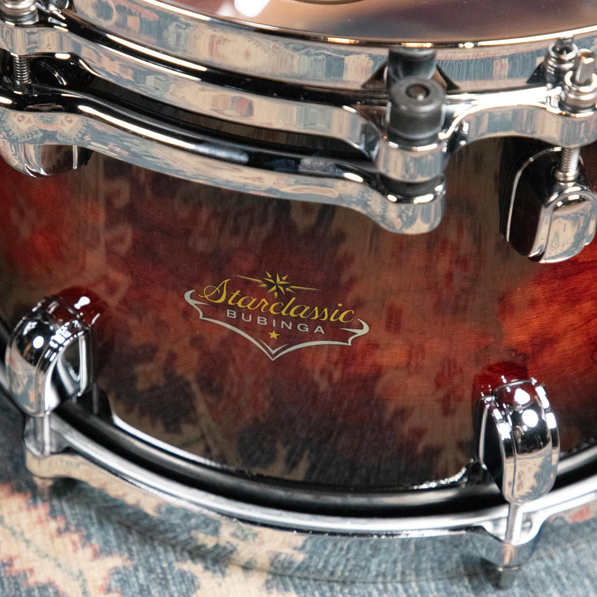 Tama Starclassic Bubinga 3-Piece Shell Pack - Volcanic Red Burst