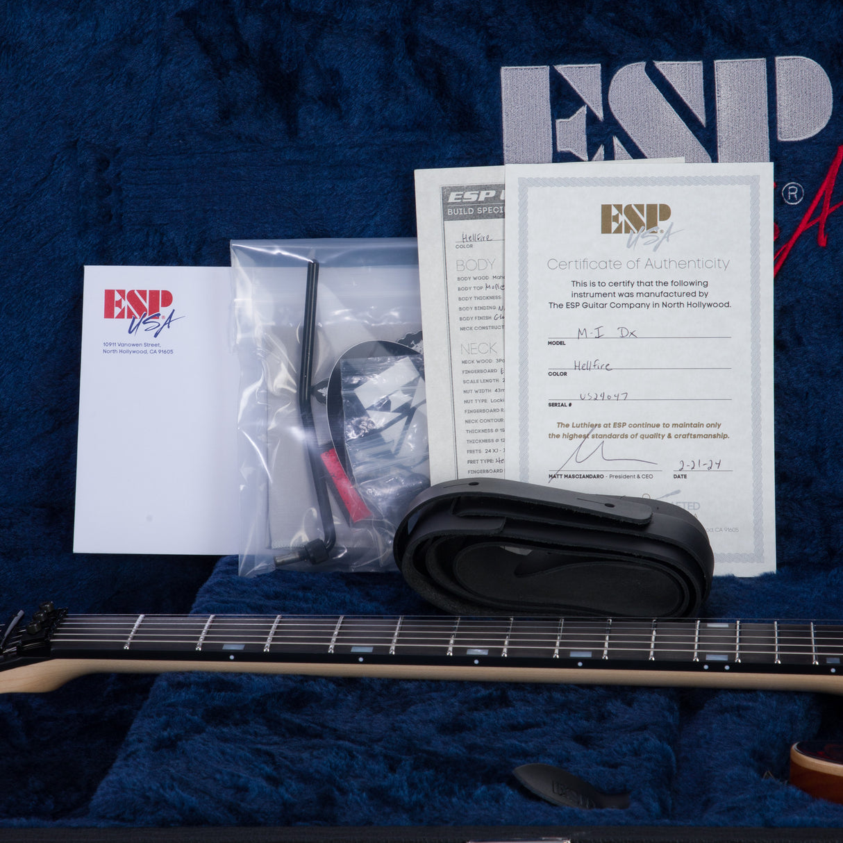 ESP USA M-1 DX Electric Guitar - Hellfire