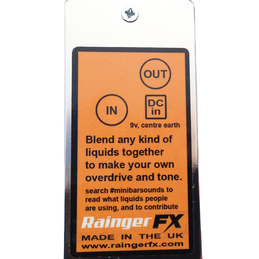 Rainger FX Minibar Liquid Analyser Overdrive Pedal