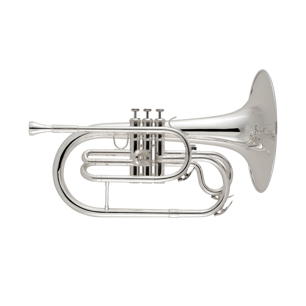 King KMP411S Performance Marching Mellophone - Silver-Plated