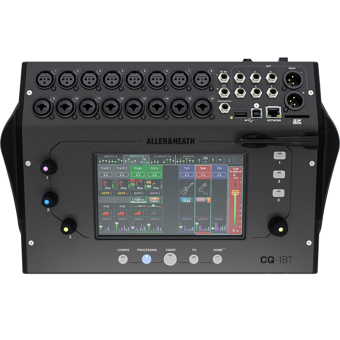 Allen & Heath CQ-18T Ultra-Compact 96 kHz Digital Audio Mixer - New