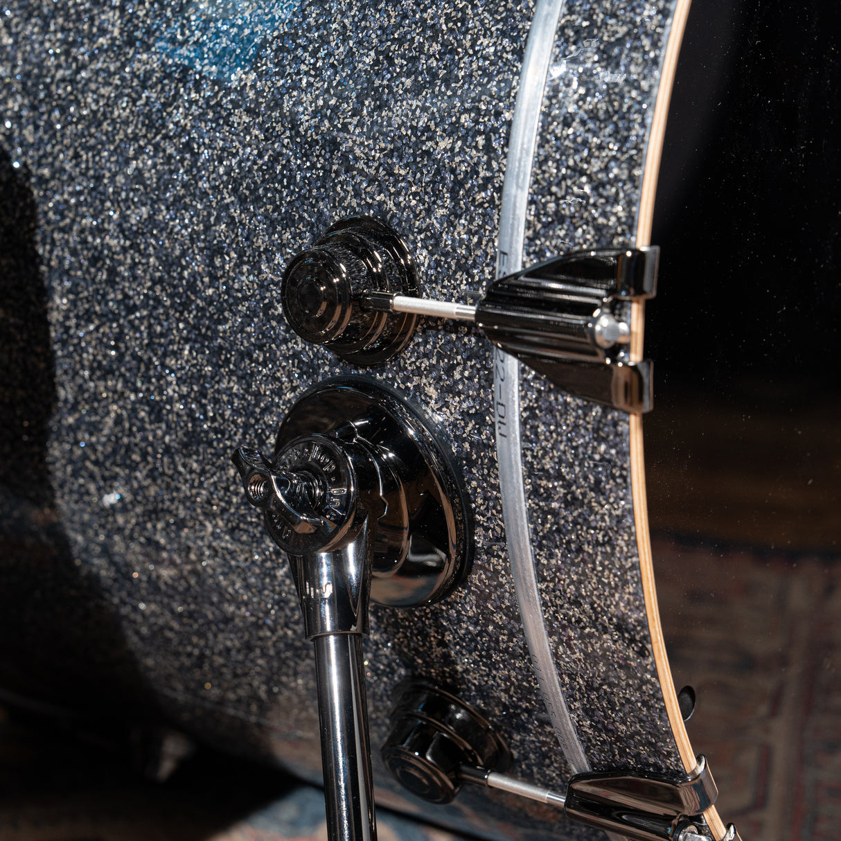 DW Collectors's Oak 4-Piece Shell Pack with 22-Inch Kick - Black Galaxy