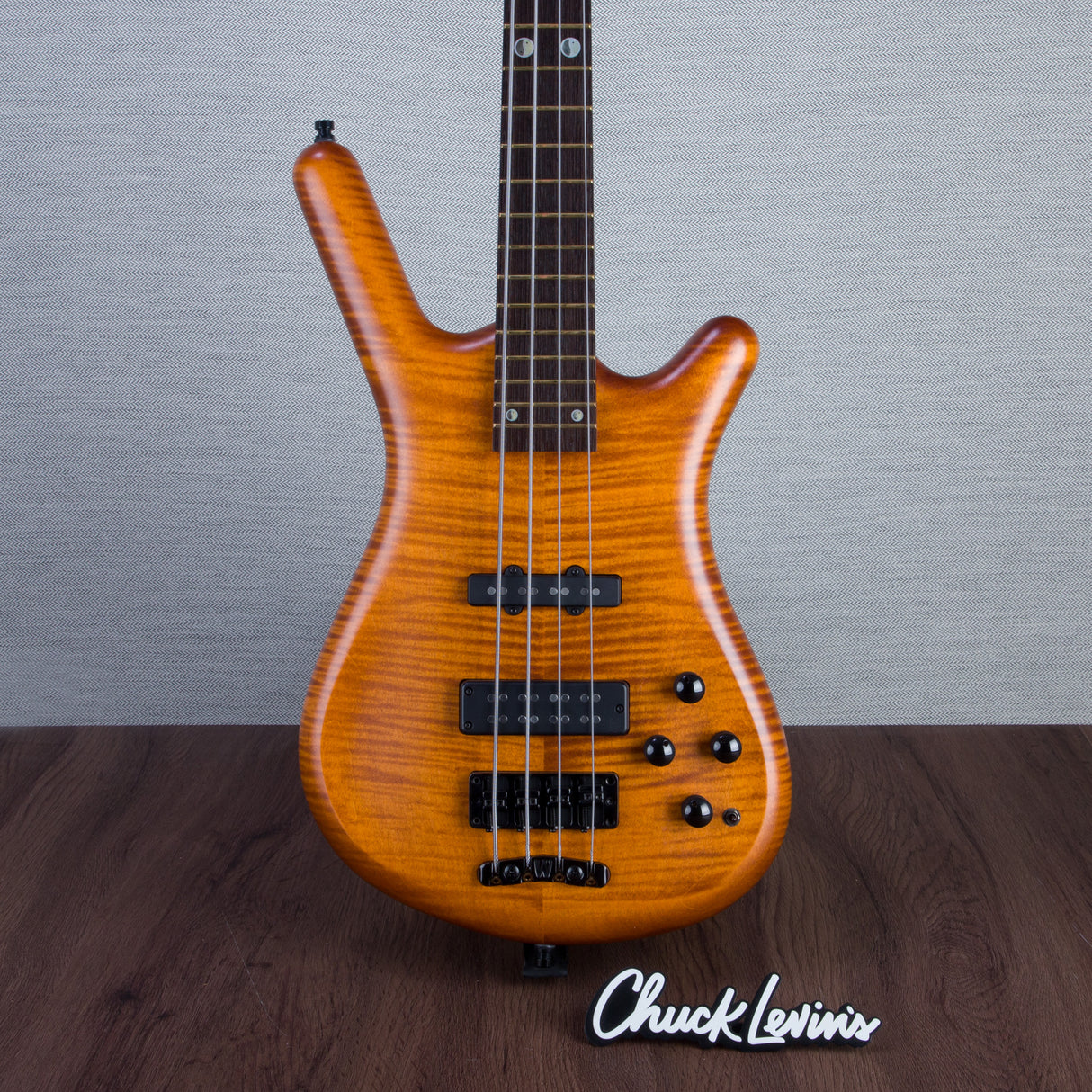 Warwick Limited Edition Pro Series Steametter 4-String Electric Bass Guitar - Special Amber Transparent Satin - #GPSG01021322