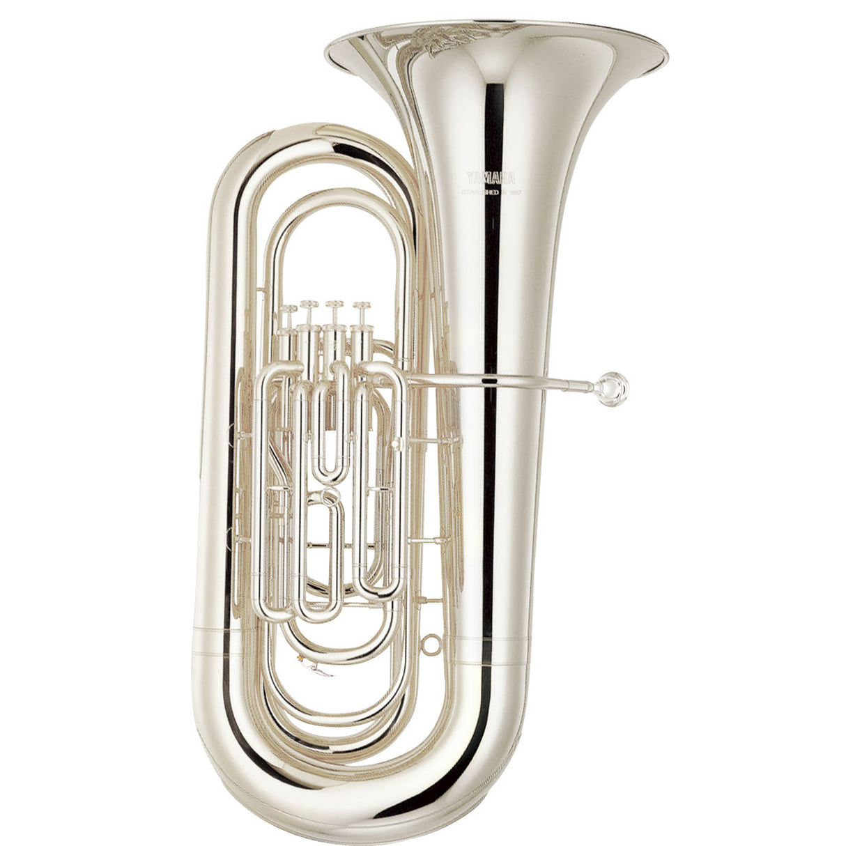 Yamaha YBB-321SWC Intermediate BBb Tuba With Case - Silver Plated