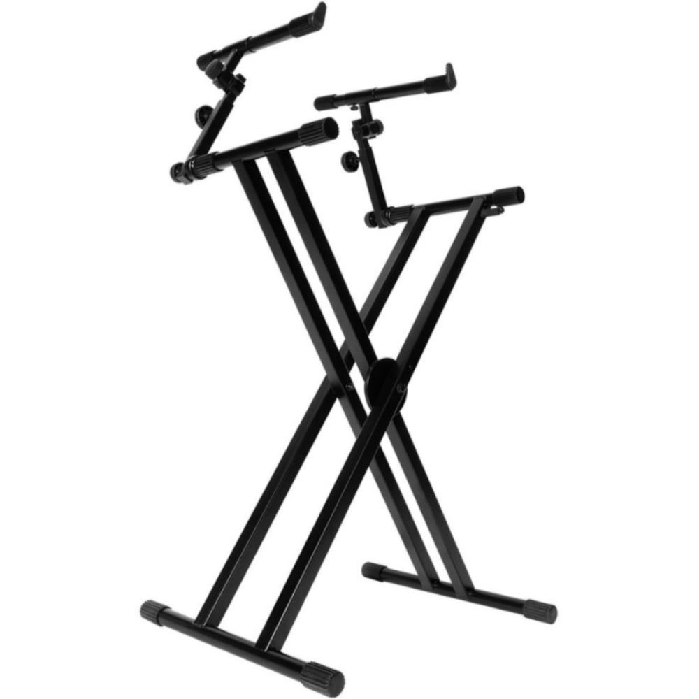 On-Stage KS7292 Double-X ERGO-LOK Keyboard Stand with Second Tier - New