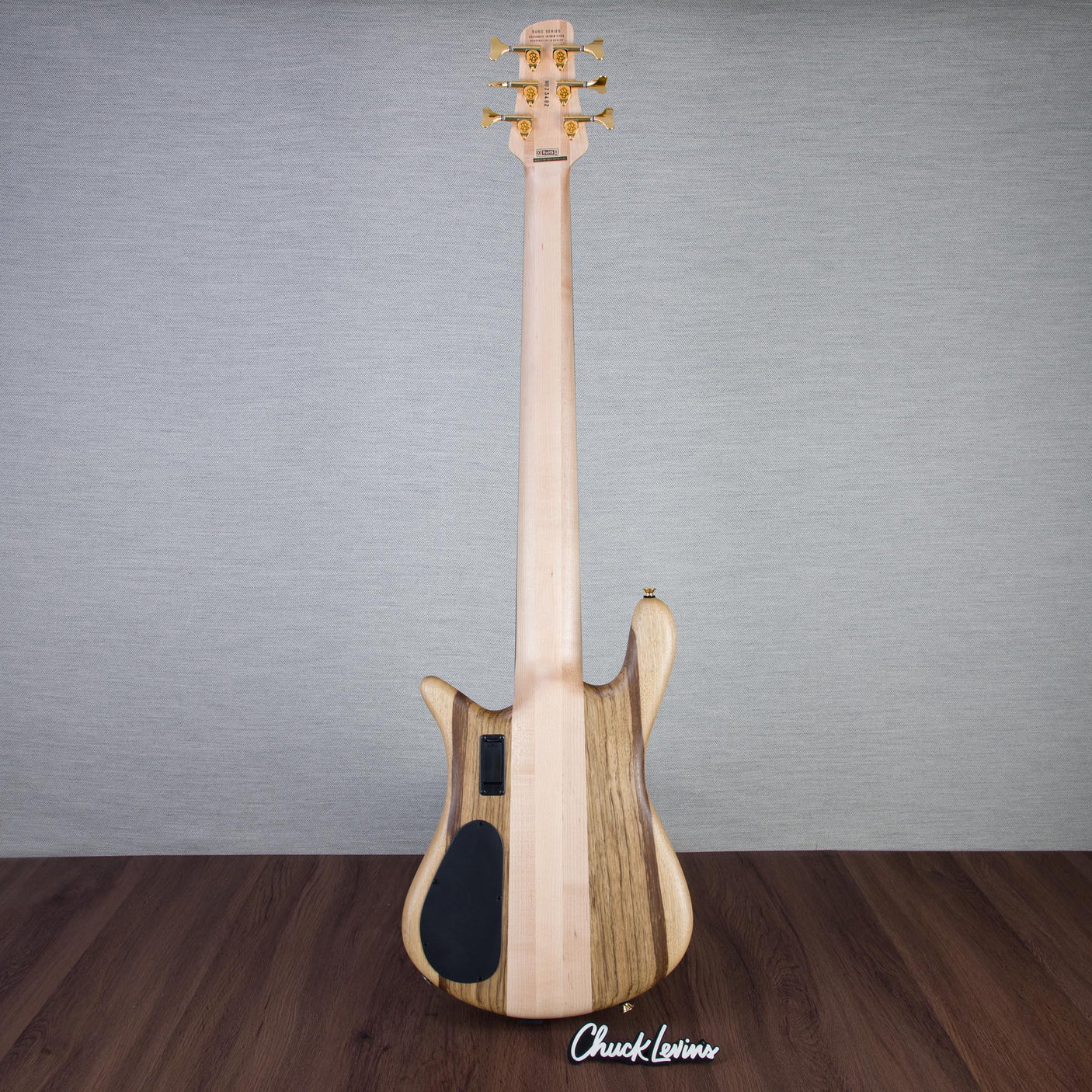 Spector Euro 6 LT Solid Korina Wings 6-String Electric Bass Guitar - Natural Satin - CHUCKSCLUSIVE - #NB23482