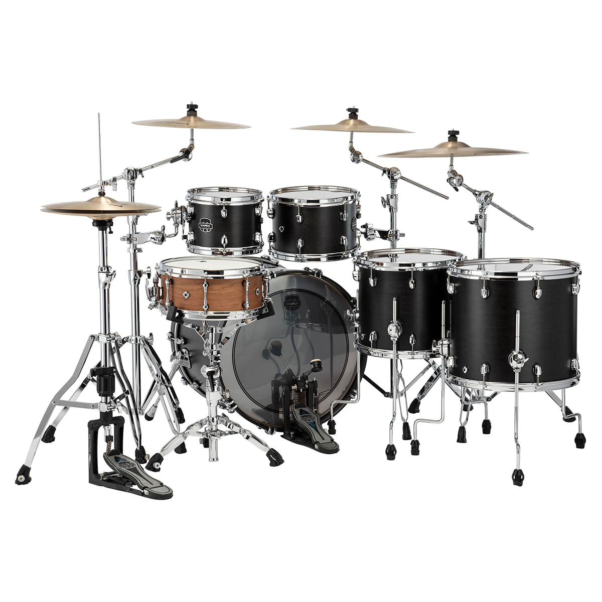 Mapex Saturn Studioease Fast 5-Piece Shell Pack - Satin Black