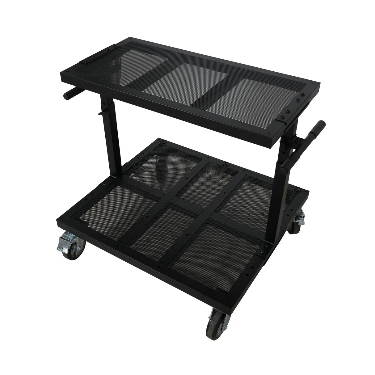 ProX X-BeatWagon Professional Mobile DJ Rolling Workstation with Adjustable Shelf