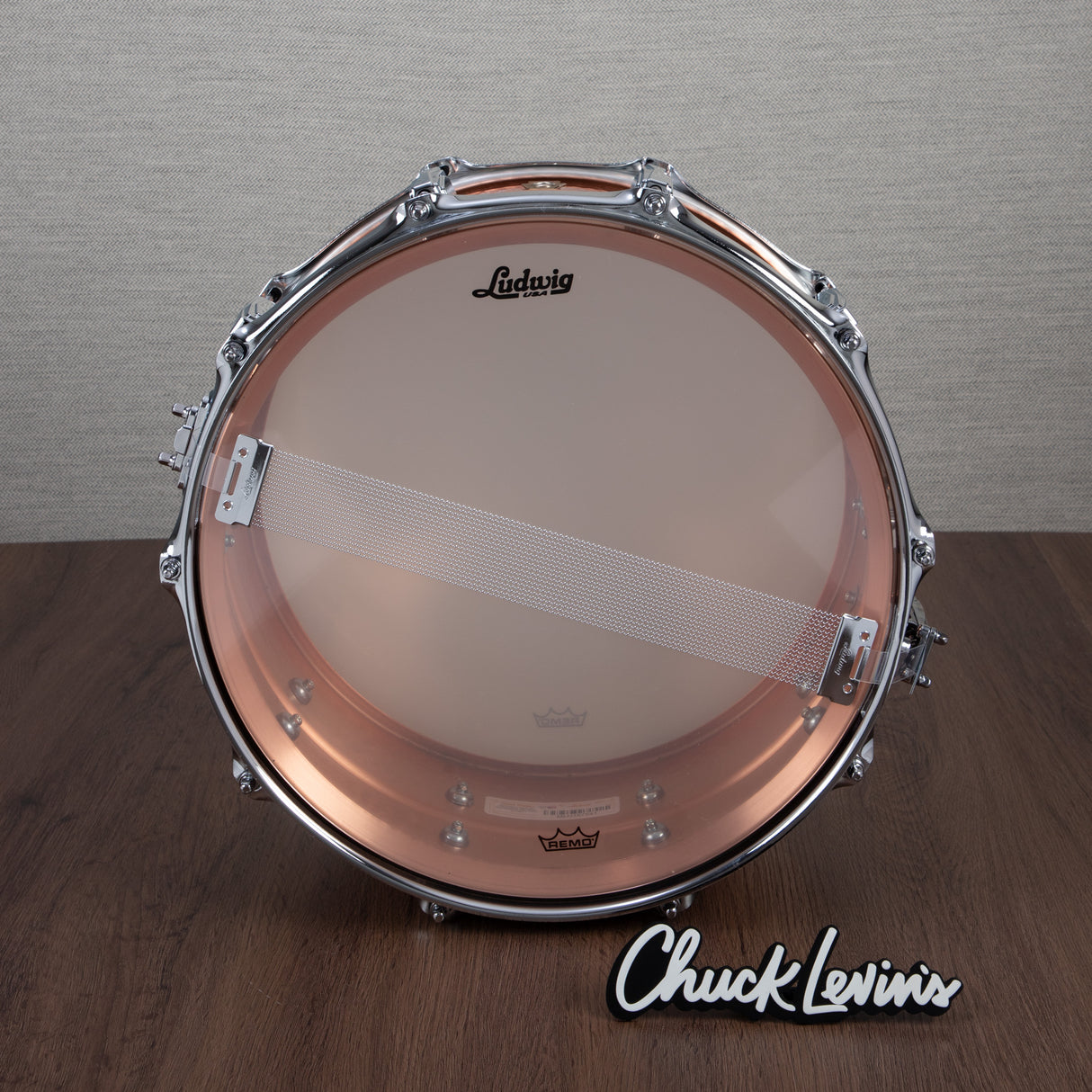 Ludwig Copper Phonic 6.5x14-Inch Snare - Hammered Shell, Imperial Lugs