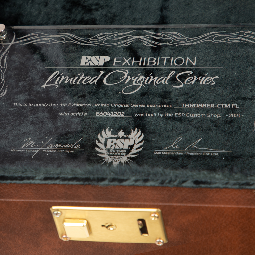 ESP Exhibition Limited Throbber CTM FL Electric Guitar - Natural Amorous Brown - New