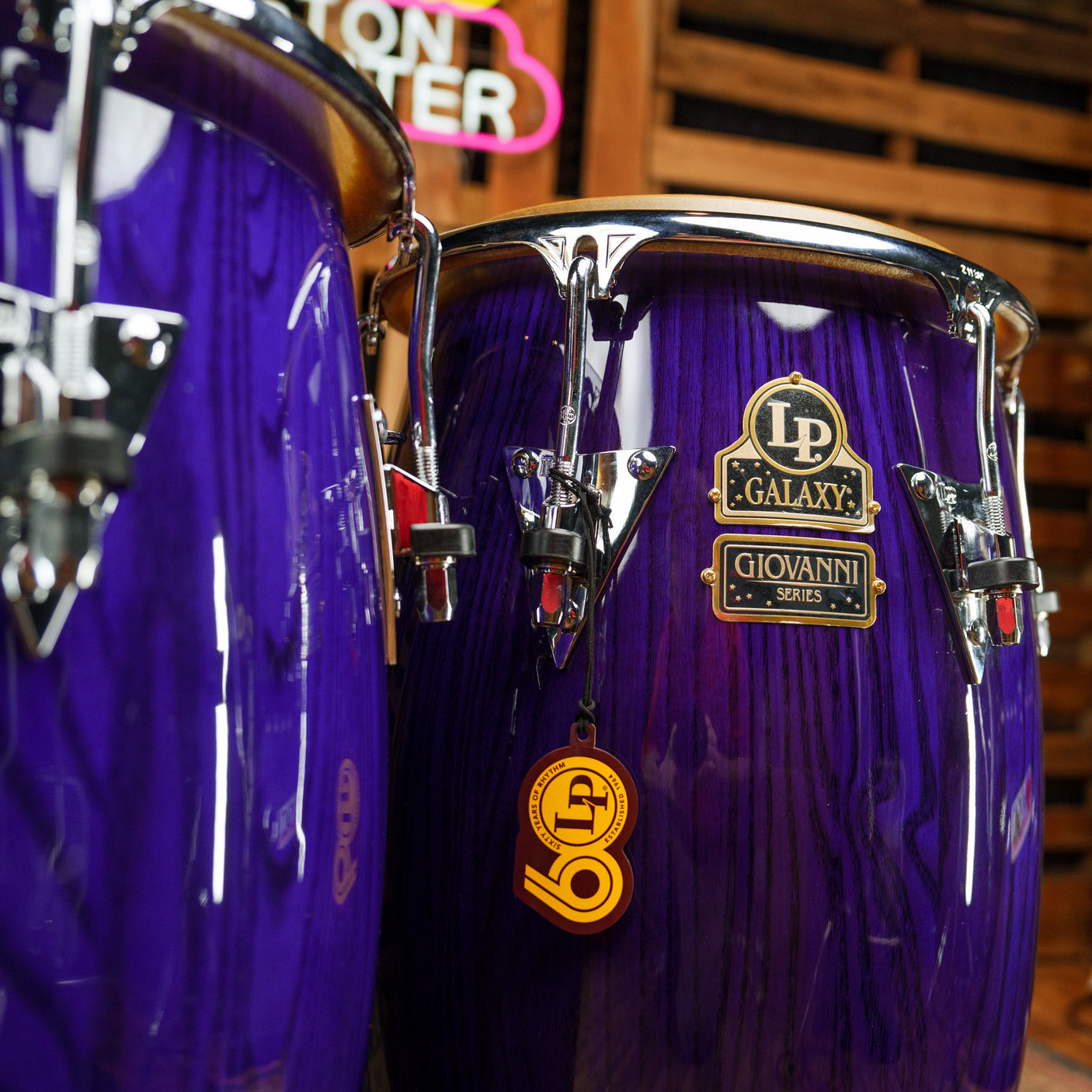 LP Galaxy Giovanni 3-Piece Conga Set - Purple Ash - CHUCKSCLUSIVE