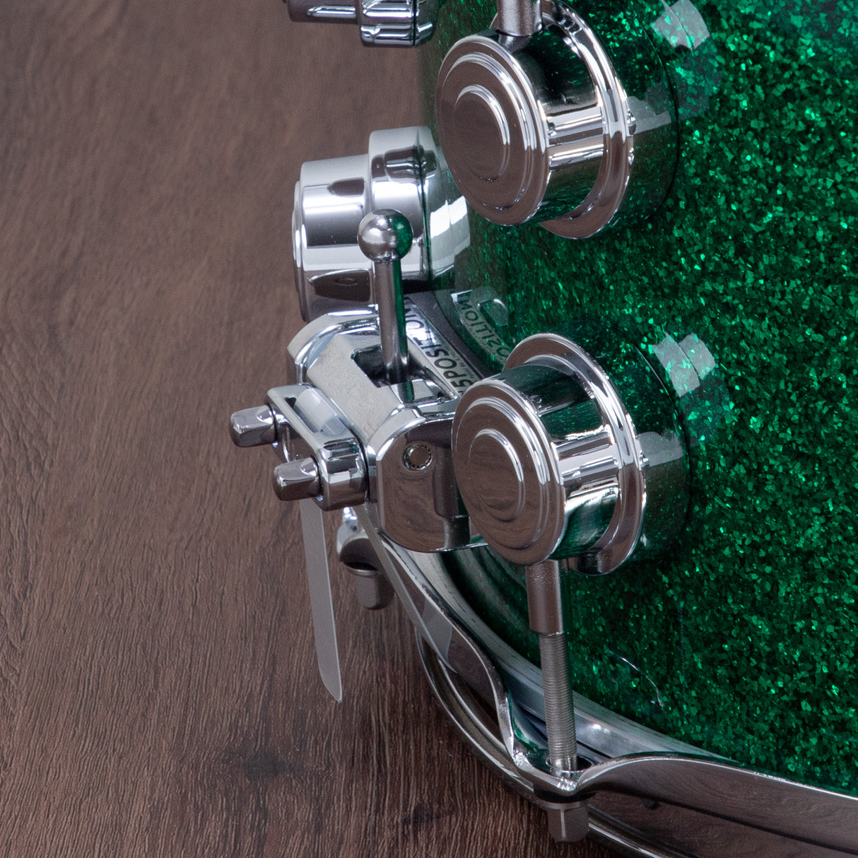 DW 7 x 14-Inch Collector's Series SSC Maple Snare Drum - Green Glass with Chrome Hardware