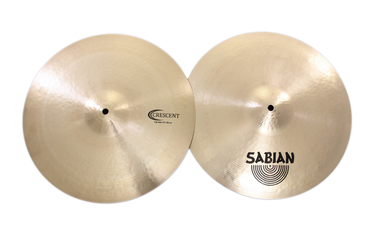 Sabian Crescent 15" Stanton Moore Fat Hats Hi-Hat Cymbals - New