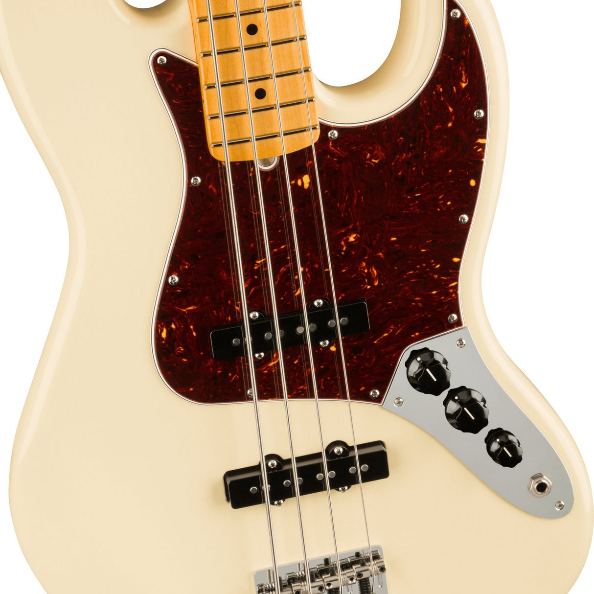 Fender American Professional II Jazz Bass, Maple Fingerboard - Olympic White