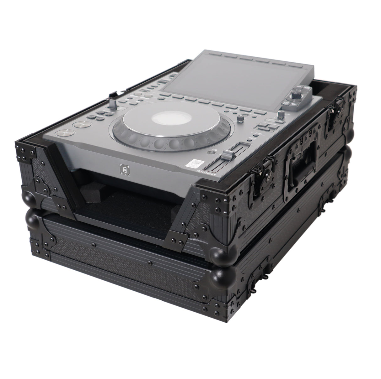 ProX XS-CDX BL Flight Case for Pioneer CDJ-3000X / CDJ-3000 Large Format -Media Player Black on Black