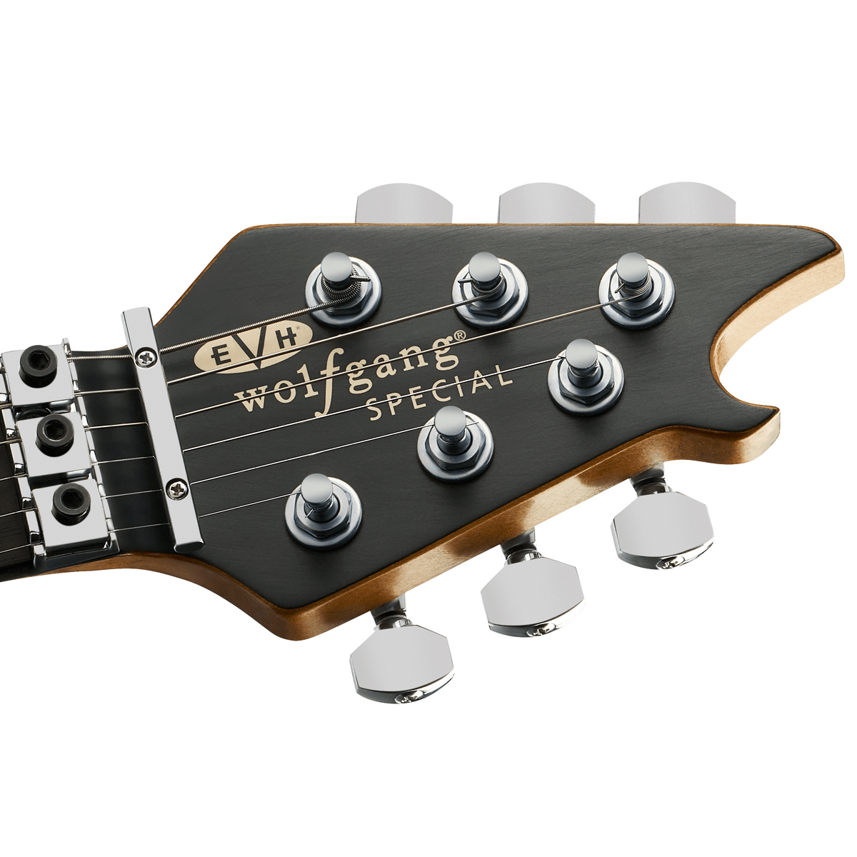 EVH Limited Edition Wolfgang Special Striped Series Guitar - Distressed Ivory
