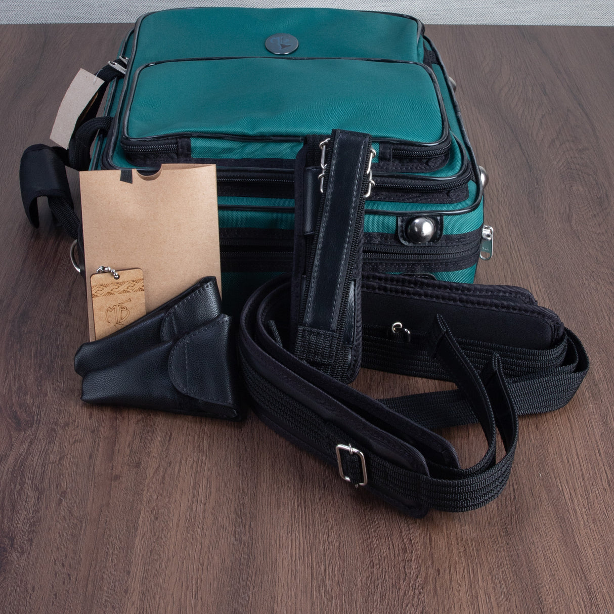 Marcus Bonna A Bb Double Clarinet Case - Dark Green