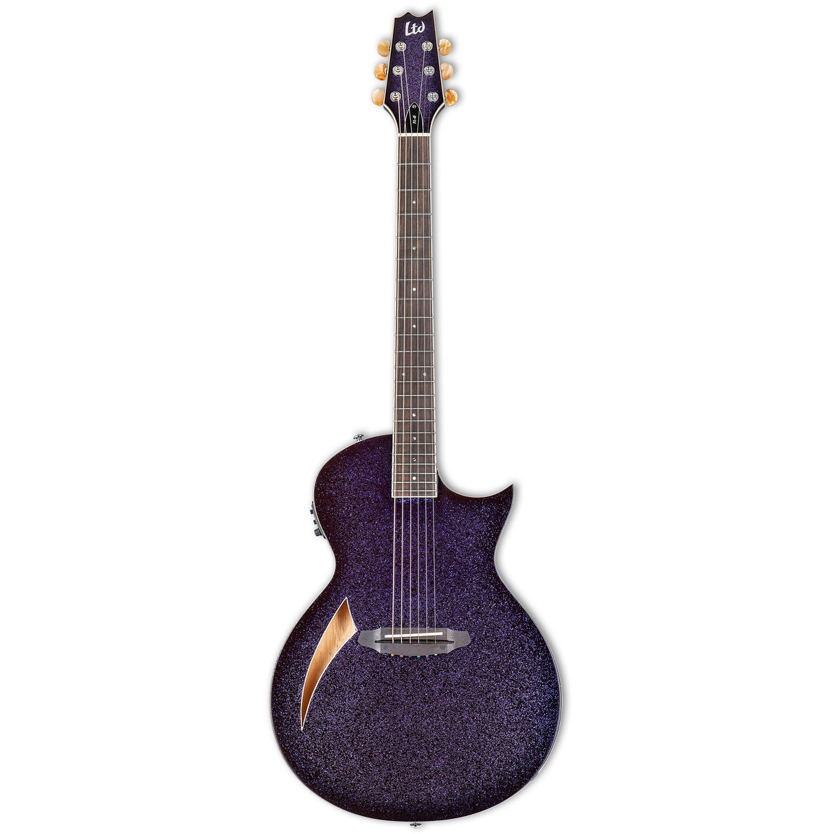 ESP LTD TL-6 Limited Edition Acoustic Electric Guitar - Purple Sparkle Burst