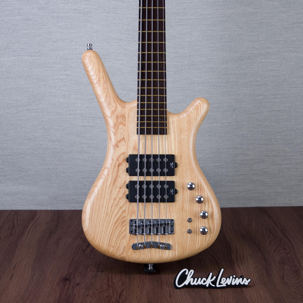 Warwick Pro Series Corvette 5-String Electric Bass Guitar - Natural Transparent Satin - #GPS A 010893-23