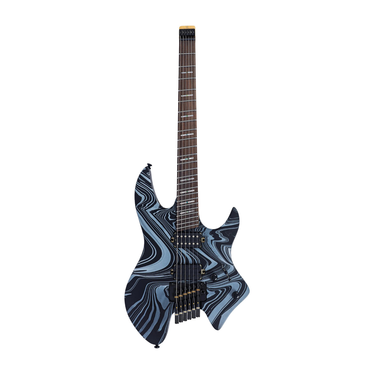 Sire Larry Carlton X6 Headless Electric Guitar - Black Swirl