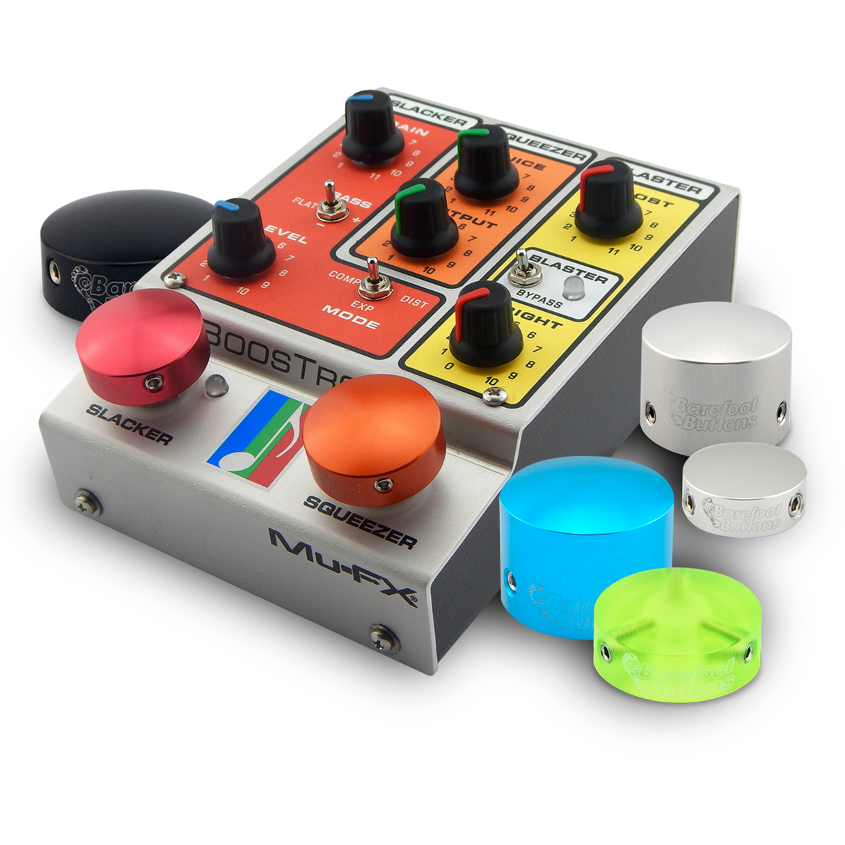 Barefoot Buttons V1 Standard Footswitch Button, White (machined p.o.m. plastic) - For Common 3PDT Switches