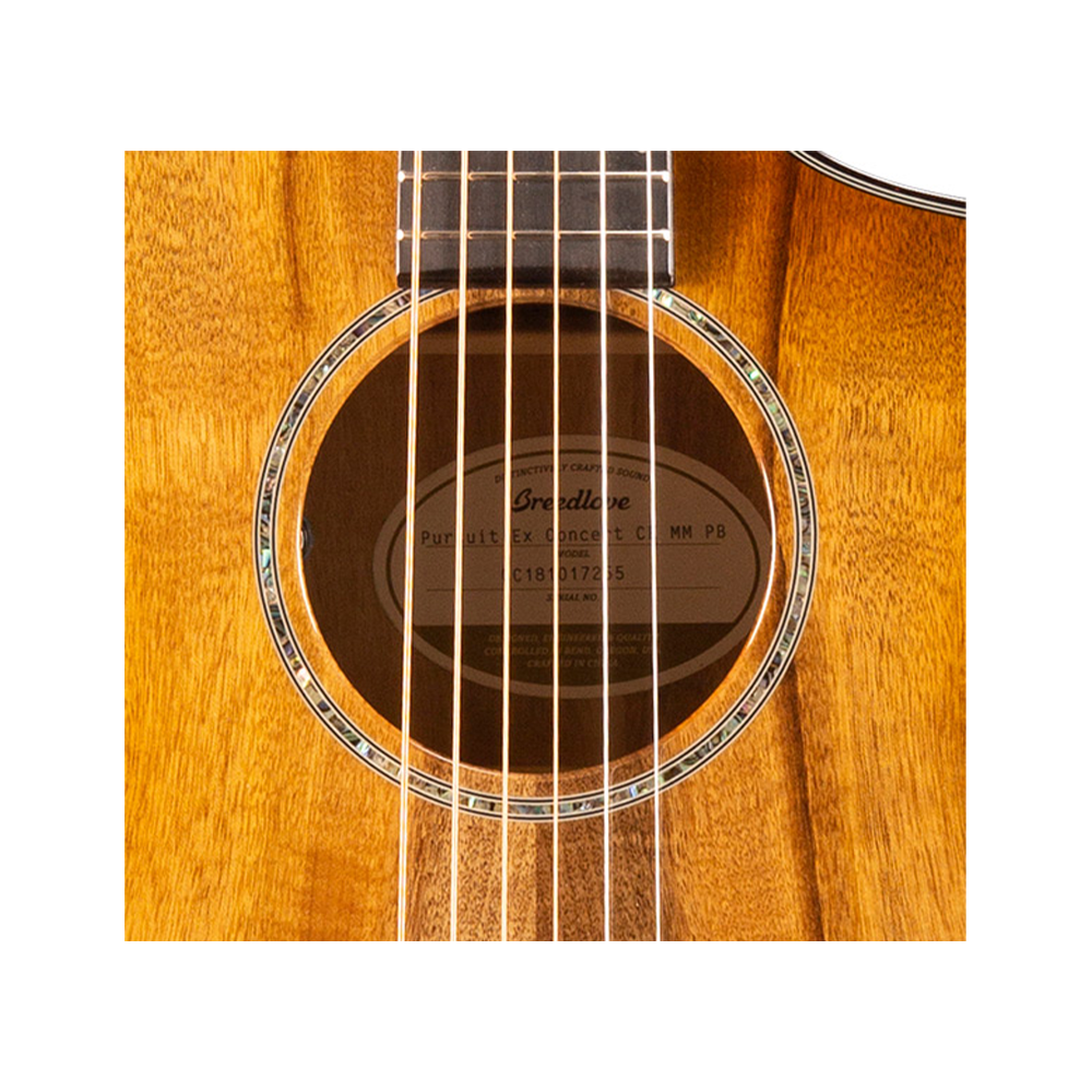 Breedlove Pursuit Exotic Concert Prairie Burst CE Acoustic Electric Guitar