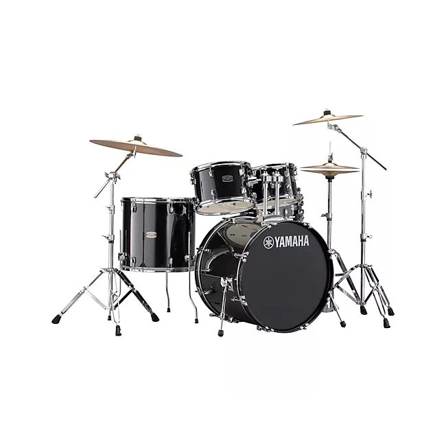 Yamaha Rydeen 5-Piece Entry Level Shell Pack, 16 Inch Kick - Black Glitter