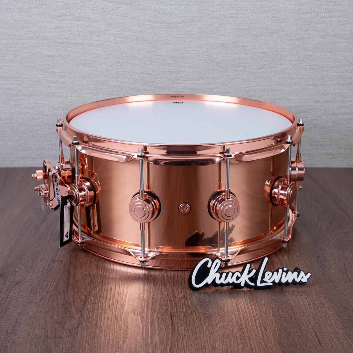 DW 6.5 x 14-Inch Copper Snare Drum - Copper Hardware