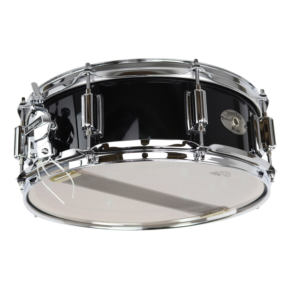 Rogers PowerTone 24PB 5x14 Wood Shell Snare Drum - Piano Black