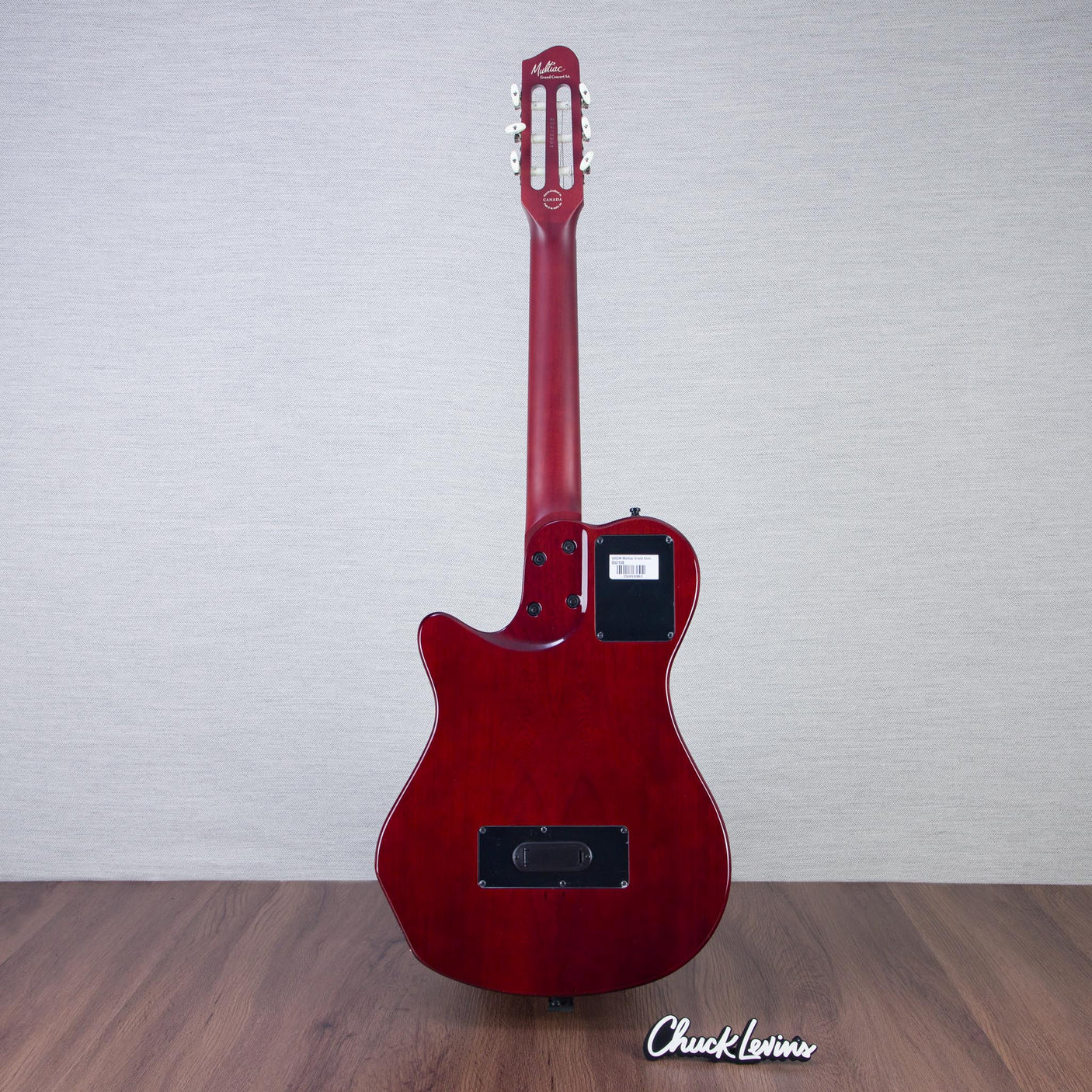 Godin MultiAc Grand Concert SA Nylon String Acoustic-Electric Guitar - Trans Black - CHUCKSCLUSIVE - #25313361