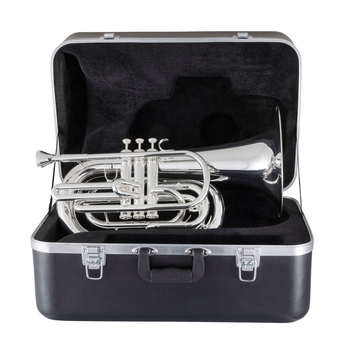 King KMB412S Performance Marching Baritone Horn - Silver-Plated