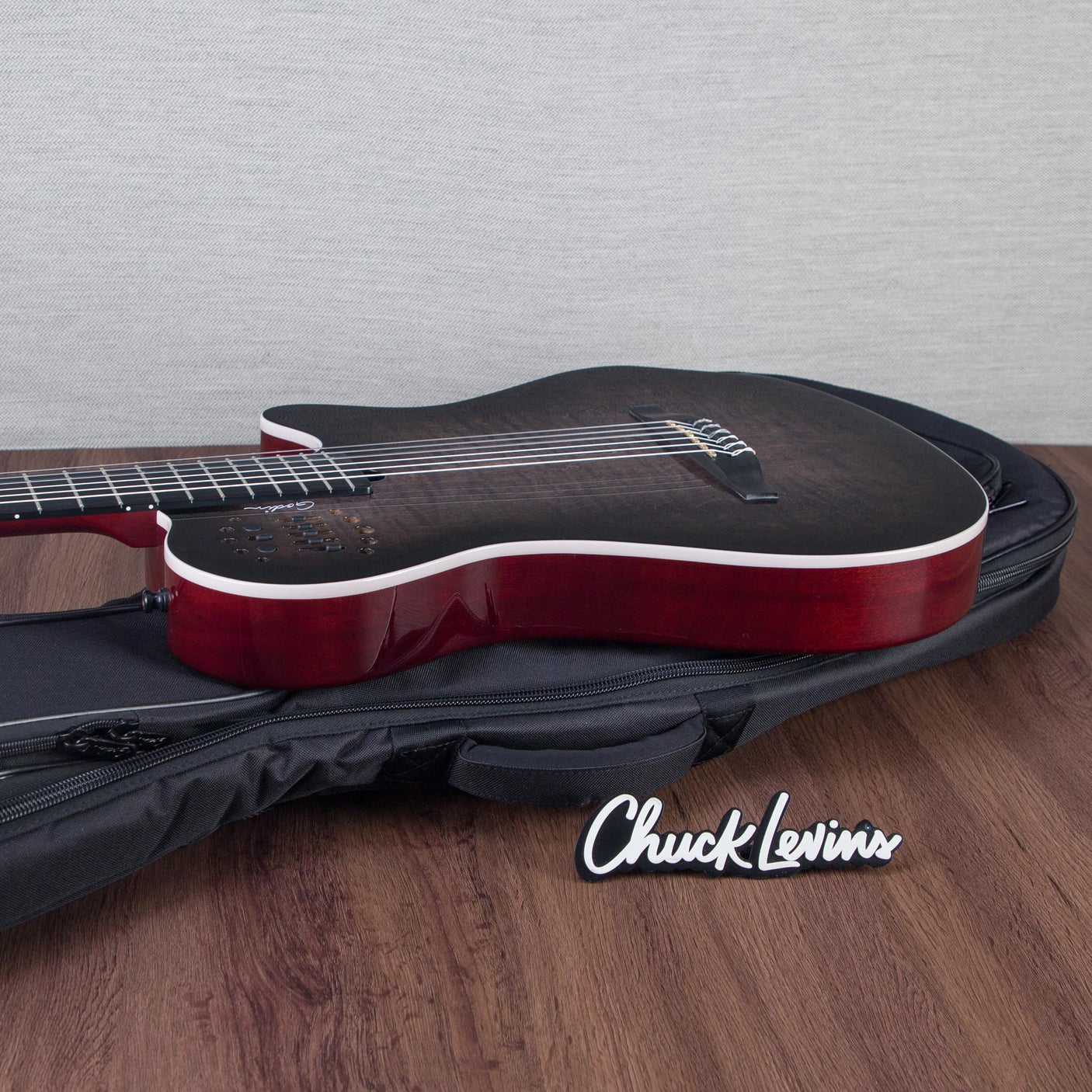 Godin MultiAc Grand Concert SA Nylon String Acoustic-Electric Guitar - Trans Black - CHUCKSCLUSIVE - #25313344