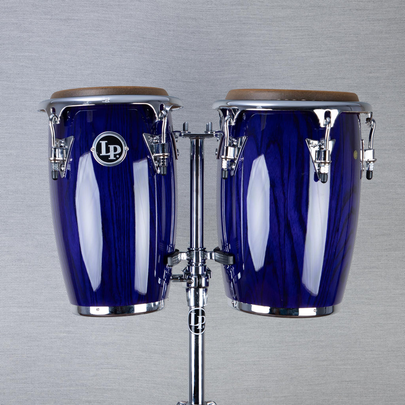 LP Galaxy Giovanni Junior Wood Conga Set with Stand - Purple Ash - CHUCKSCLUSIVE