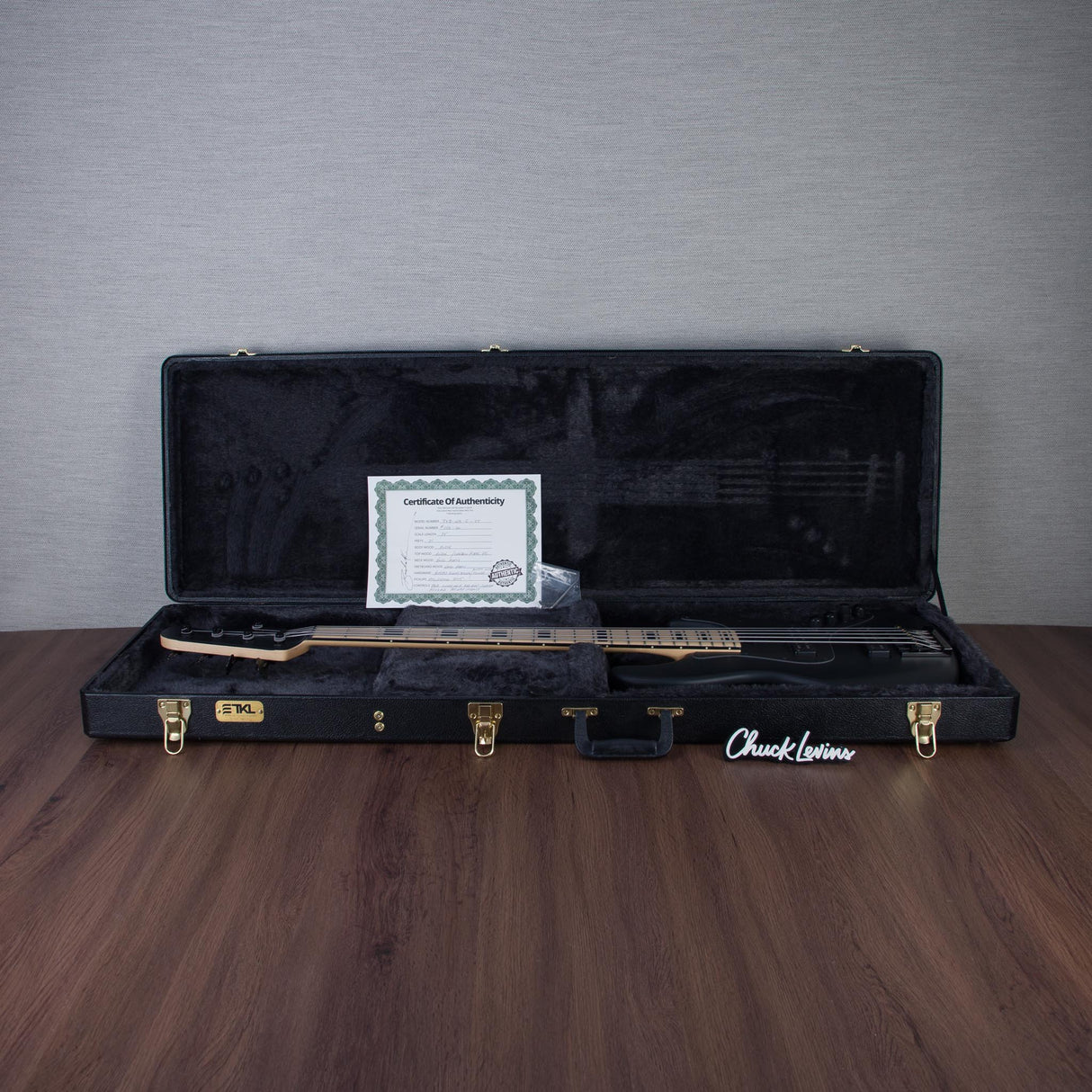 Brubaker USA Custom Steve Jenkins II JXB-5-String Electric Bass Guitar - Black Satin - #056