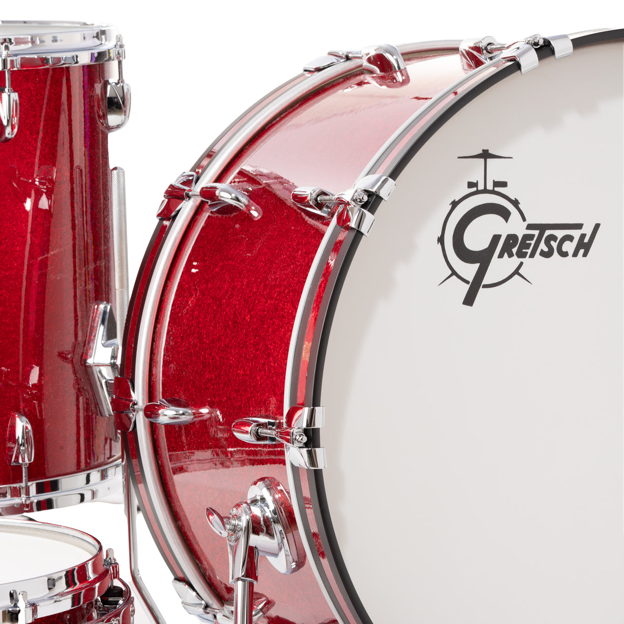 Gretsch USA Custom Nitron 3-Piece Shell Pack, 24-Inch Kick - Red Sparkle