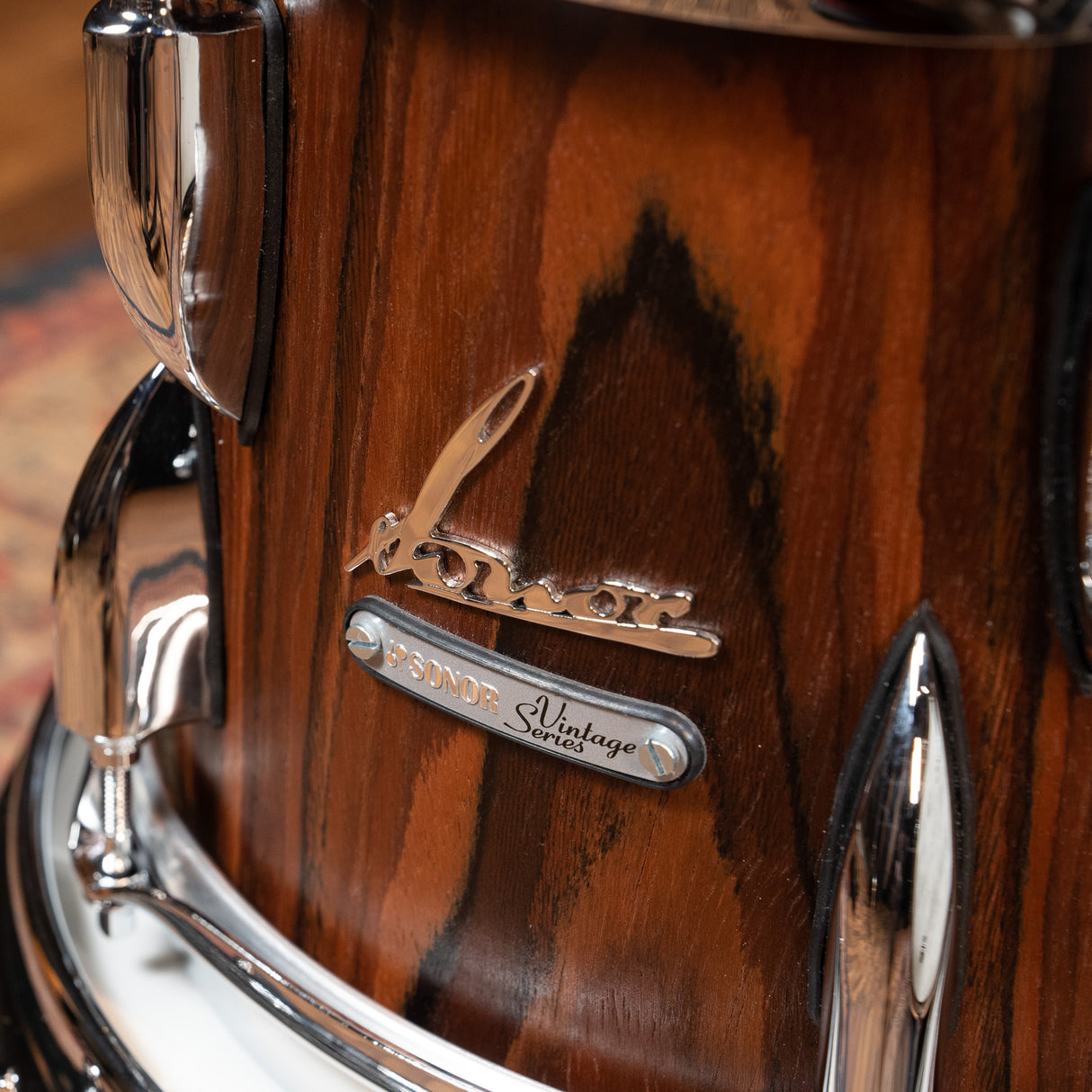 Sonor Vintage Series 4-Piece Shell Pack, 20-Inch Kick - Rosewood Semi Gloss