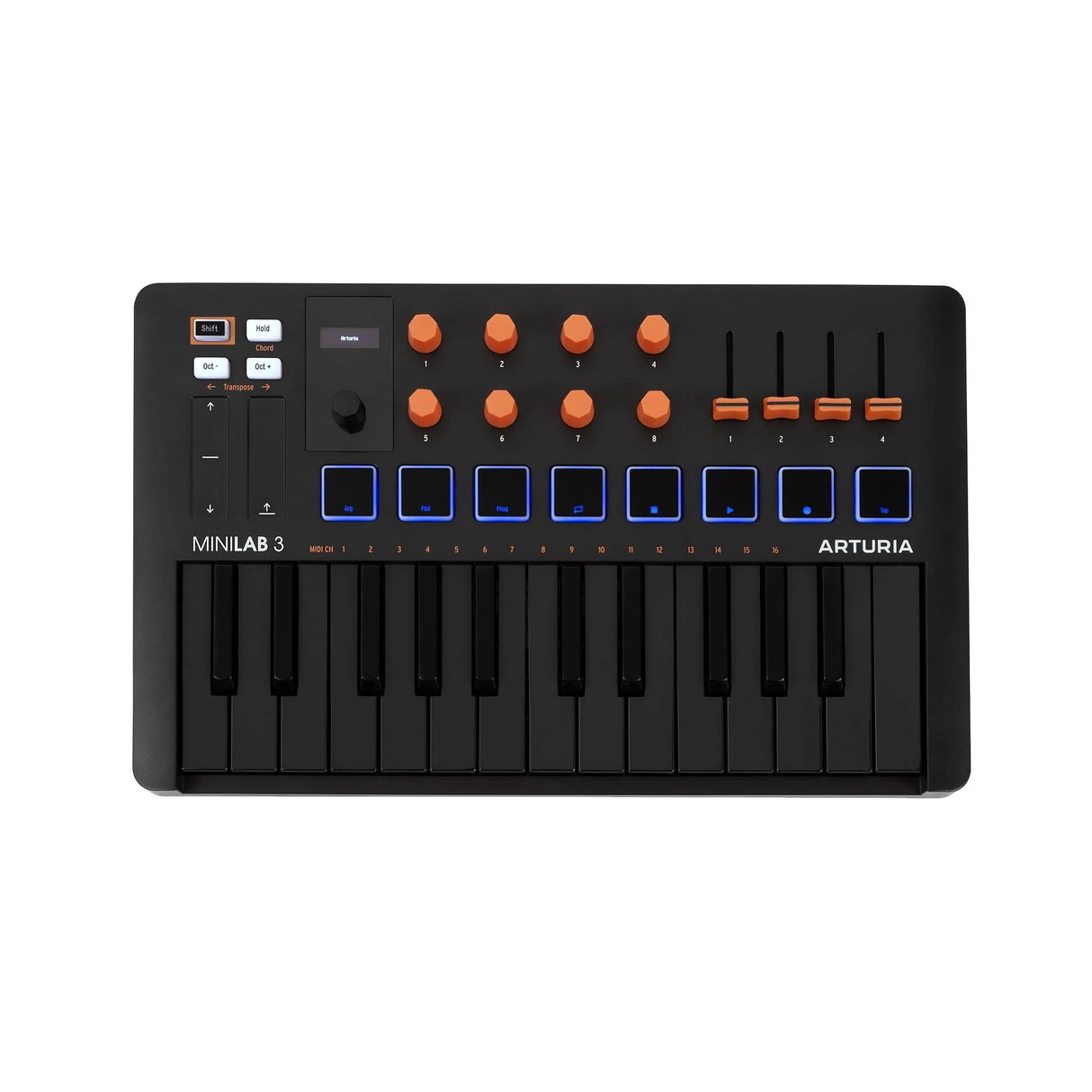 Arturia MiniLab 3 MIDI Keyboard Controller - Orange