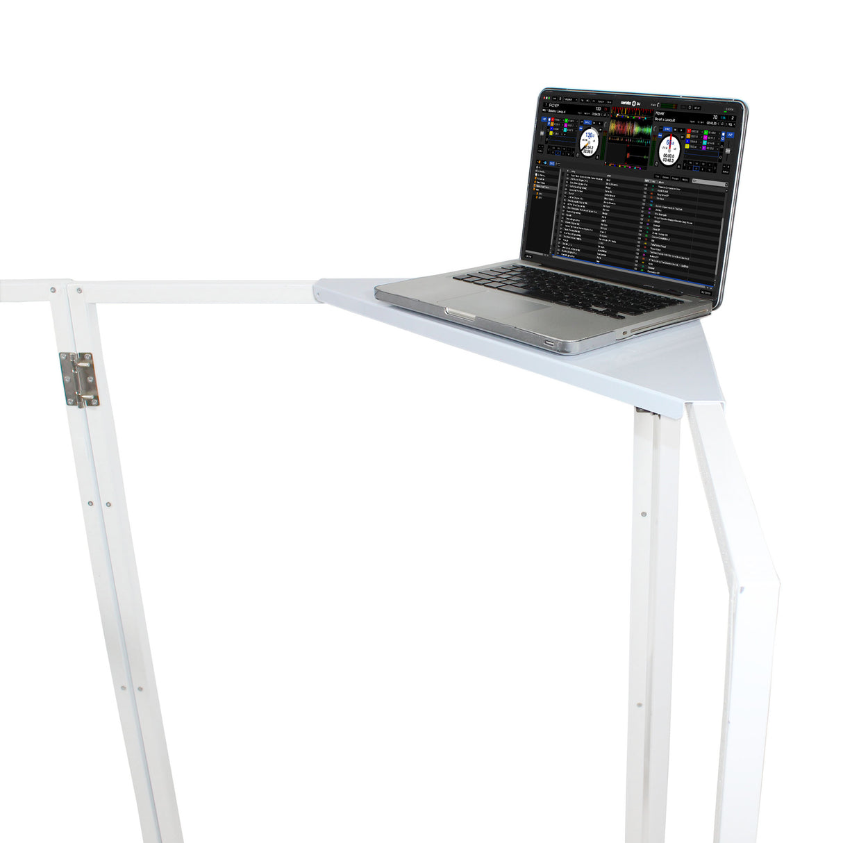 ProX XF-4X3048W MK2 Four Panel Collapse and Go DJ Facade with White Frame and Carry Bag