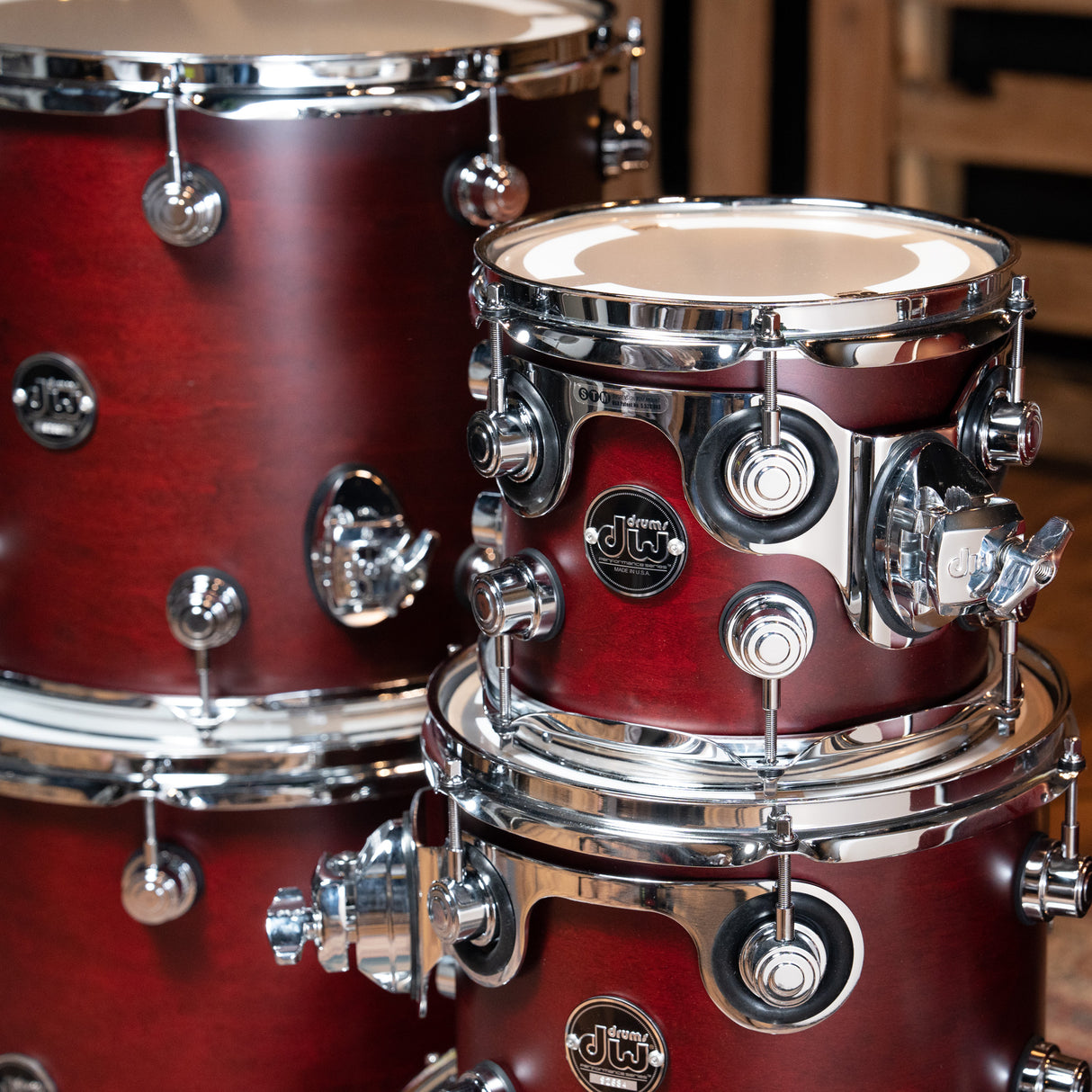 DW Performance Series 6-Piece 22-inch Kick Shell Pack - Tobacco Satin Oil