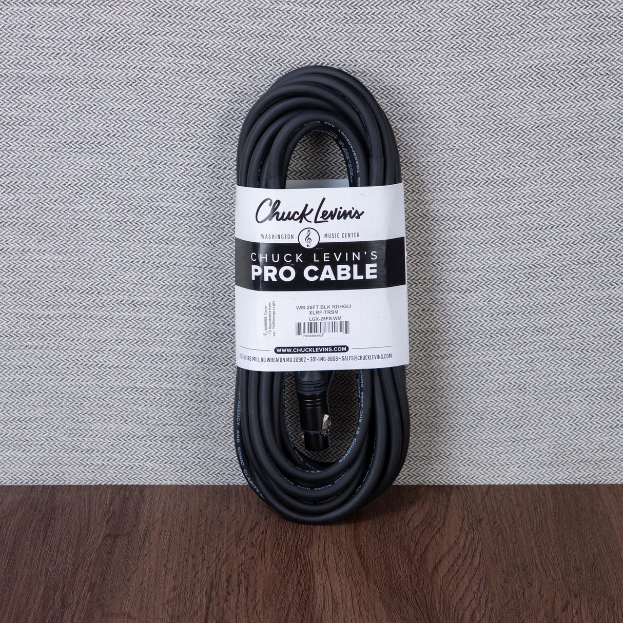 Chuck Levins LGXF-25-WM 25-Foot Balance LGX Cable - XLRF to TRSM