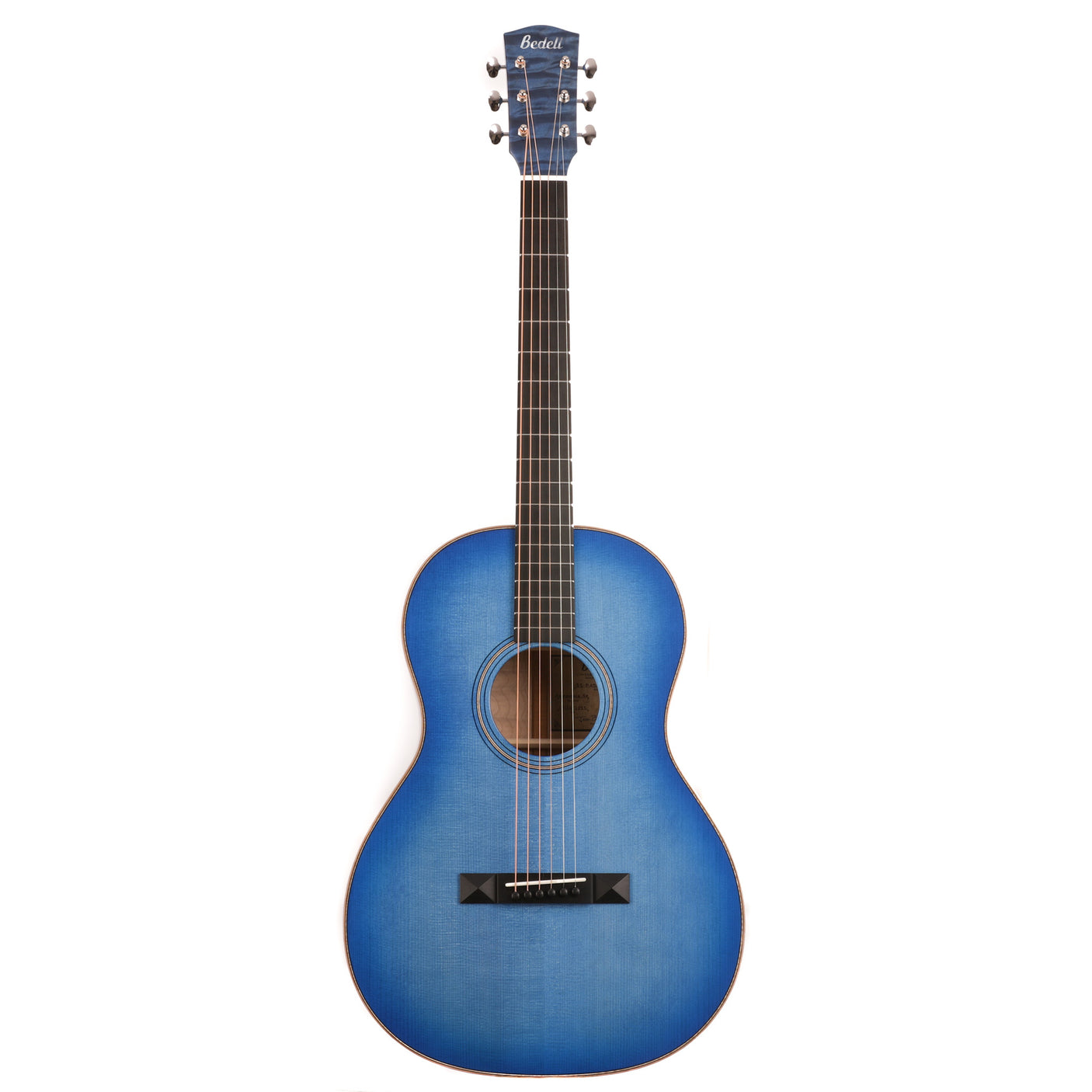 Bedell Seed to Song Parlor Acoustic Guitar - Quilt Maple and Adirondack Spruce - Sapphire - CHUCKSCLUSIVE - #822004