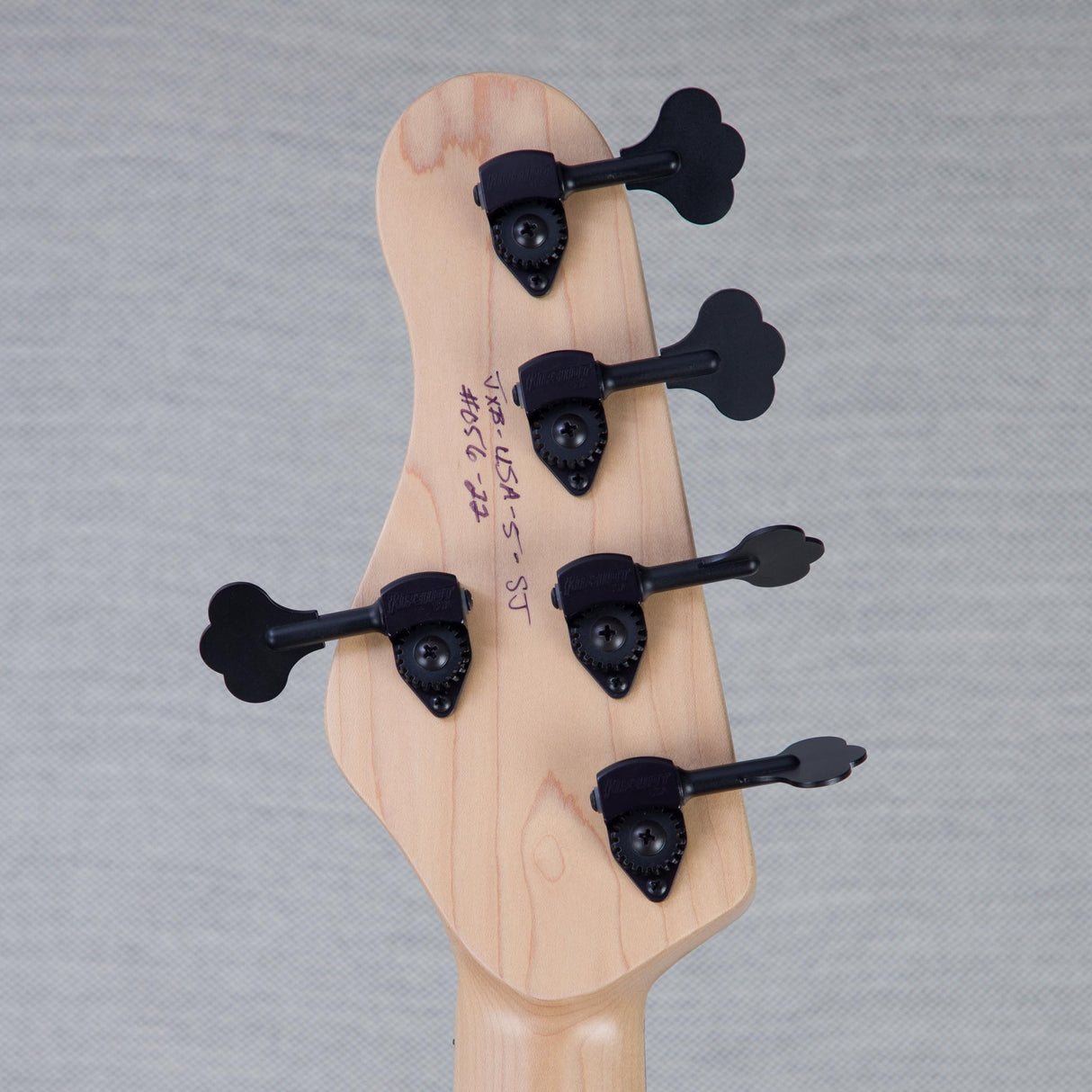 Brubaker USA Custom Steve Jenkins II JXB-5-String Electric Bass Guitar - Black Satin - #056