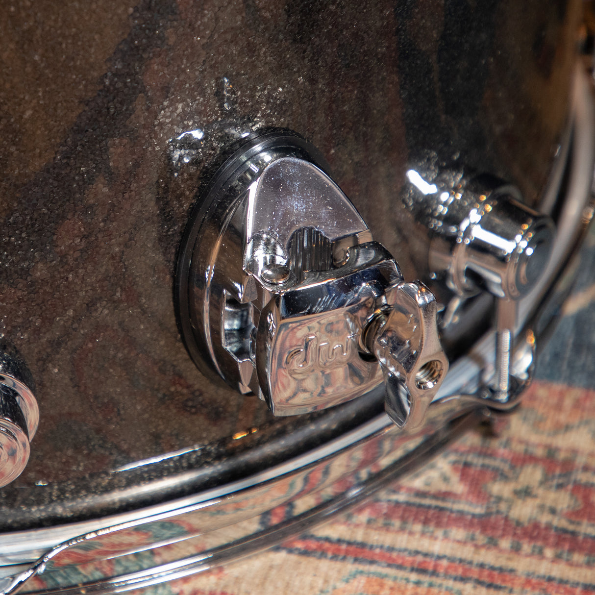 DW Performance Series 3-Piece Shell Pack with 22-Inch Kick - Pewter Sparkle