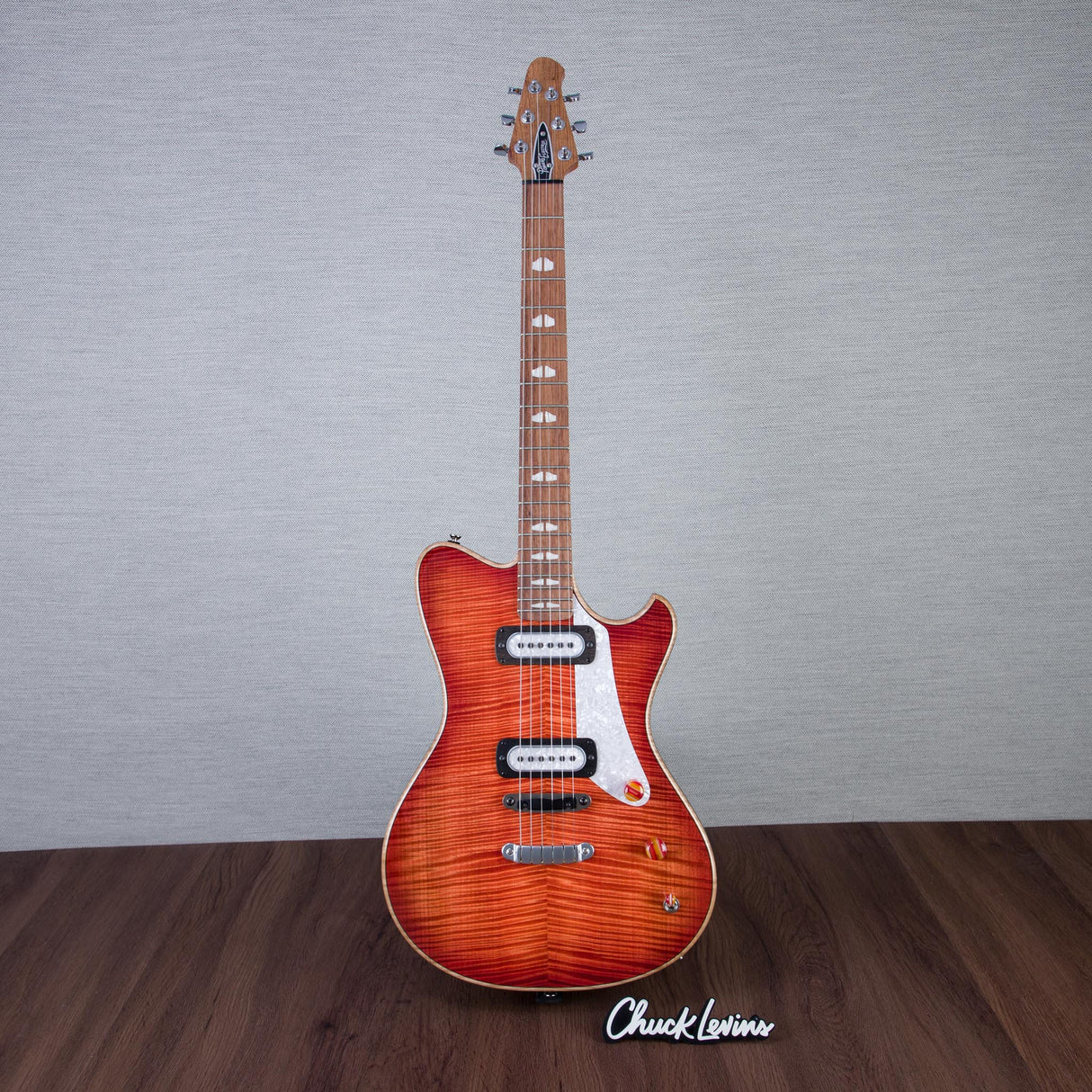 Powers Electric A-Type Select Maple Hartail Electric Guitar - Cosmo Orange - #B208