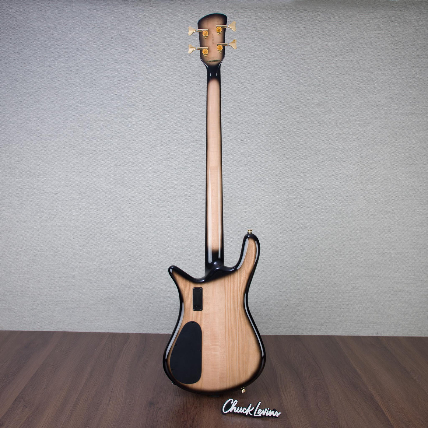 Spector Euro 4 Electric Bass Guitar - Natural Black Burst Gloss - CHUCKSCLUSIVE - #NB22935